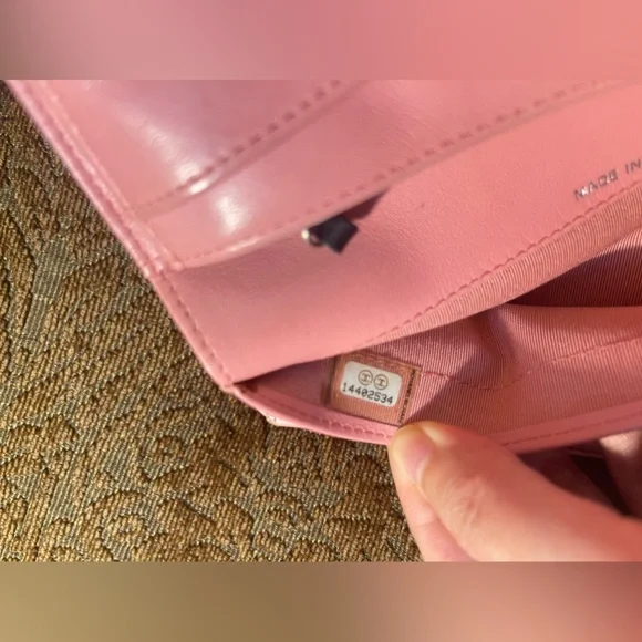 CHANEL CC Pink Leather Wallet-Chain And Wallet To Bag Insert Included - Picture 10 of 12